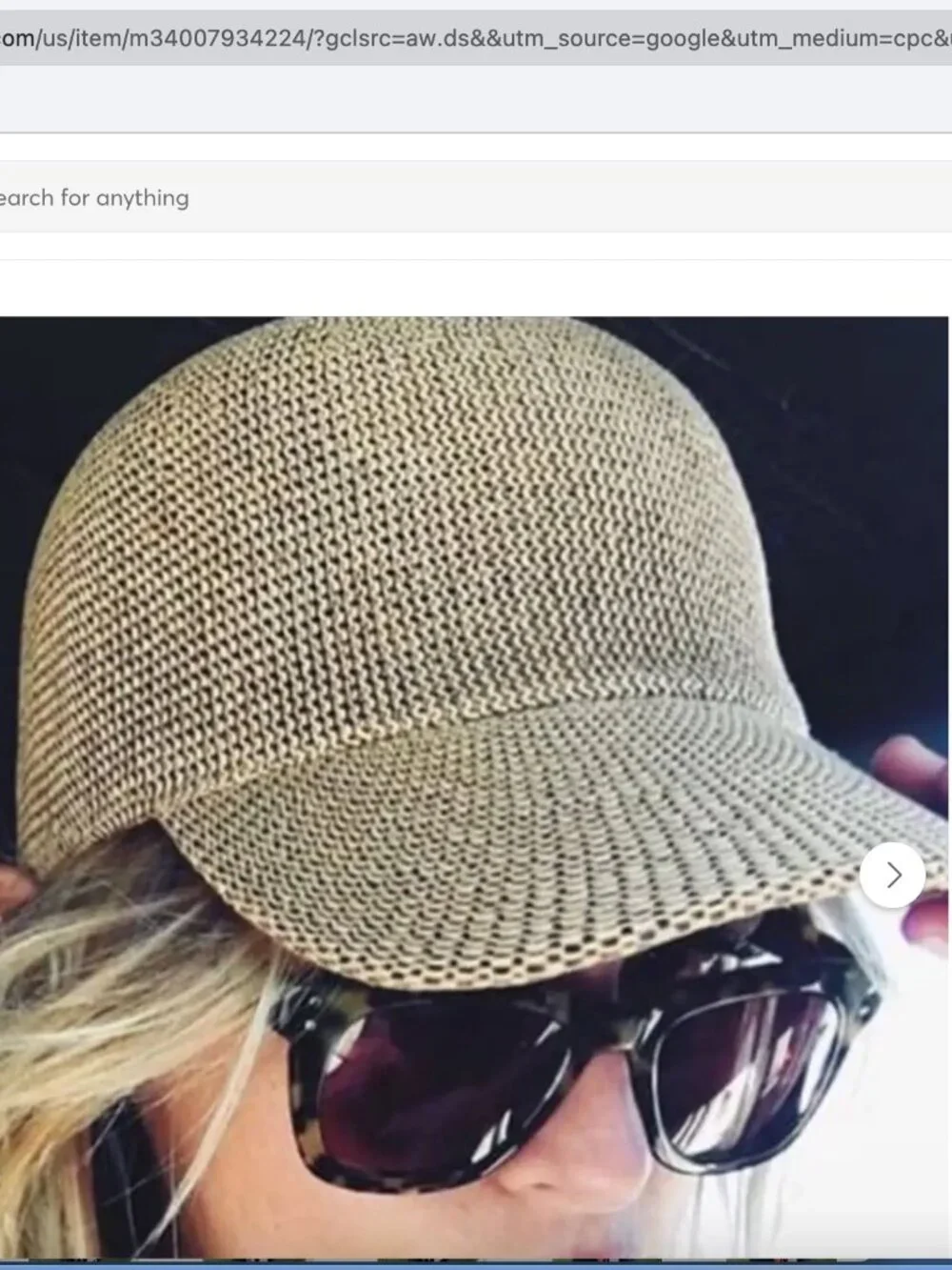 Wyeth Paula Raffia Baseball Hat